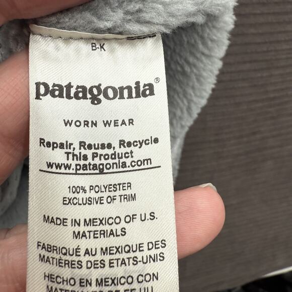 Patagonia Vest Womens Small Synchilla Fleece Full Zip Numinous Coffee Embroidere - Picture 10 of 10